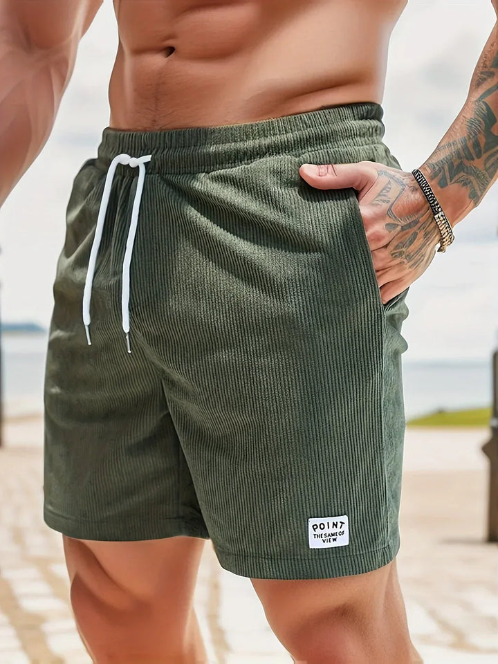 ALESSIO Lässige Herren Cord-Shorts