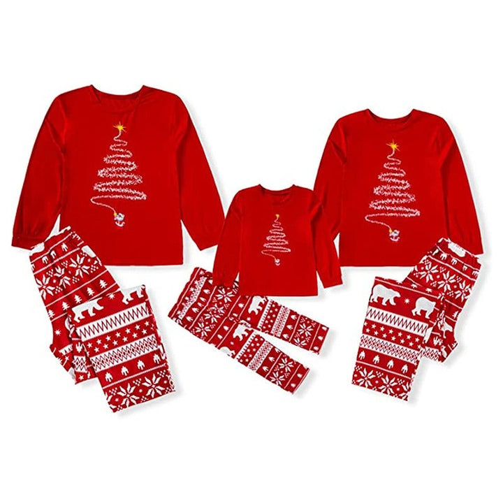 Festlicher Damen Weihnachts-Schlafanzug im Partnerlook