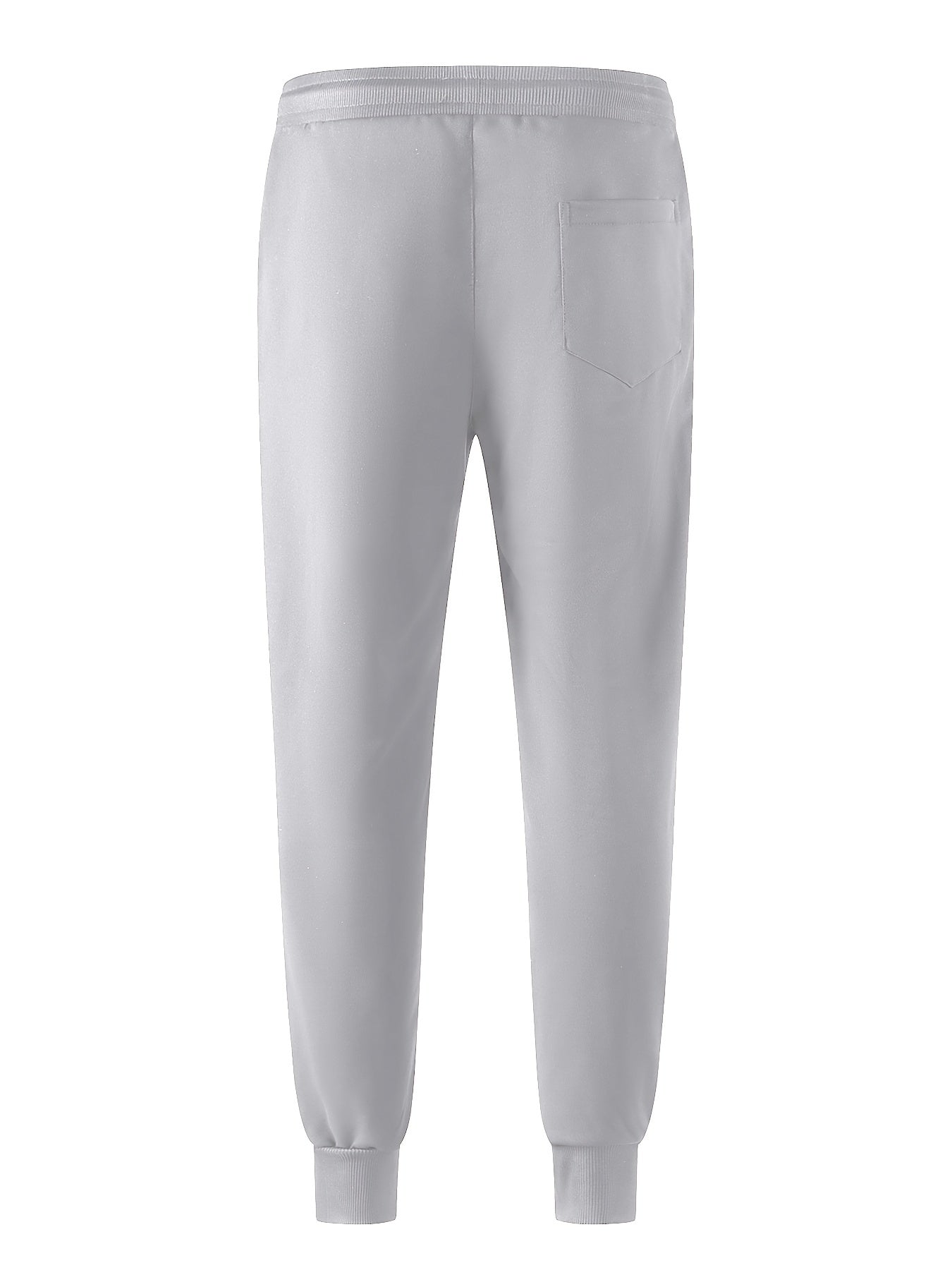 Men's Comfortable Stretch Pants with Zip Pockets and Drawstring