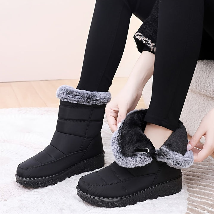 Gefütterte wasserdichte Damen Winterstiefel