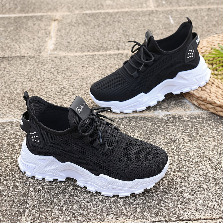 Atmungsaktive Bequeme Damen Strick-Sneaker