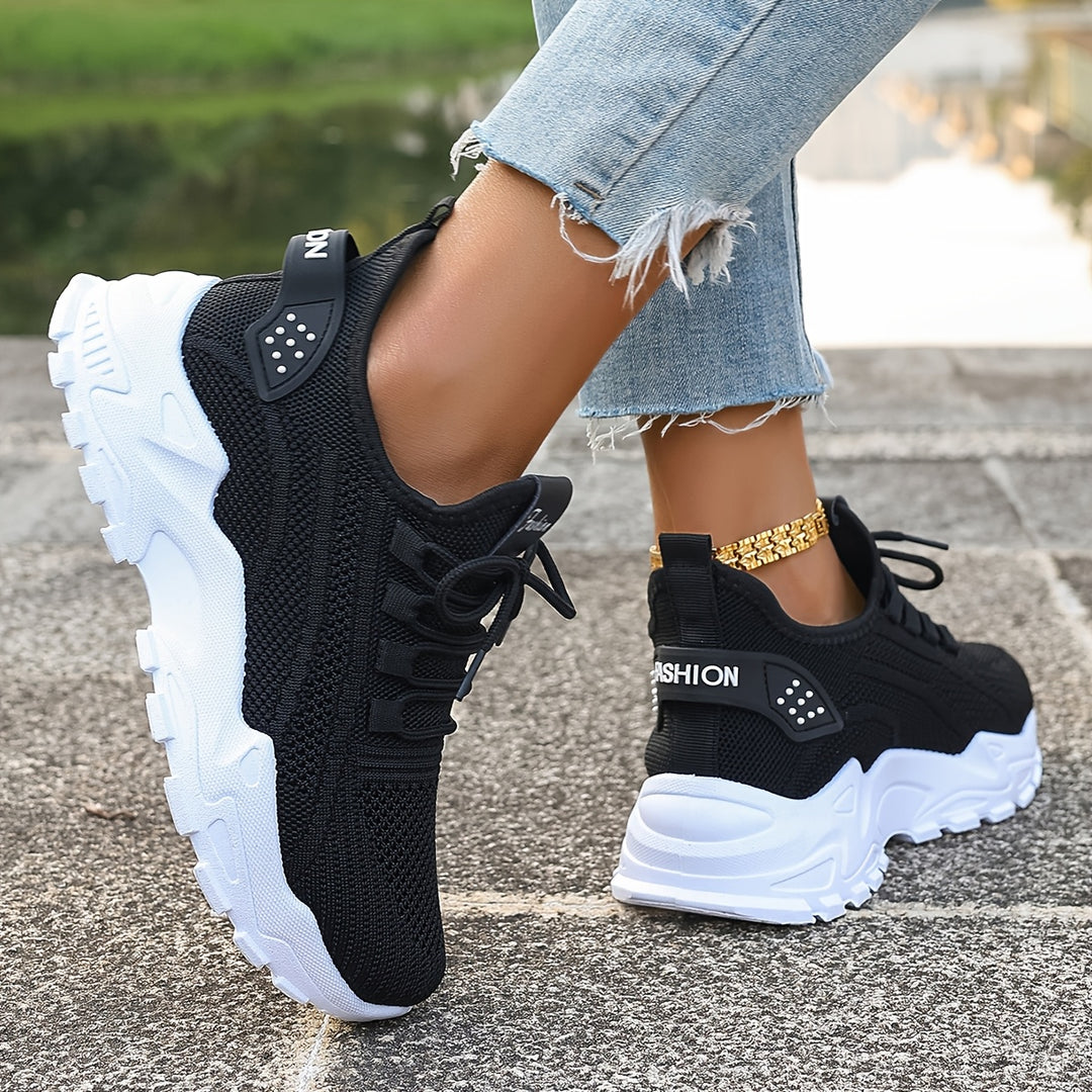 Atmungsaktive Bequeme Damen Strick-Sneaker