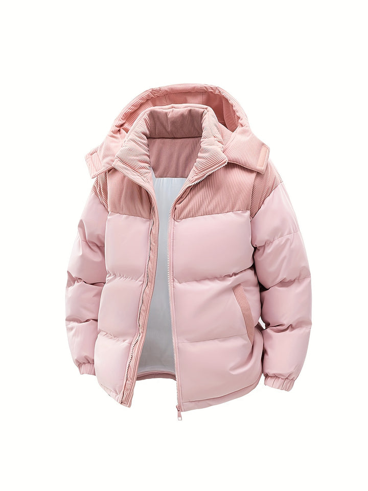 Lässige Damen Steppjacke mit Kapuze
