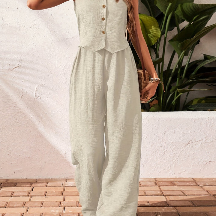 Schickes Damen V-Ausschnitt Set