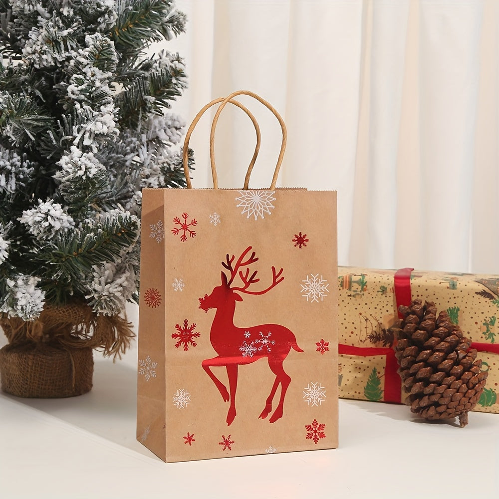 Festive Christmas Gift Bags, 24-Pack