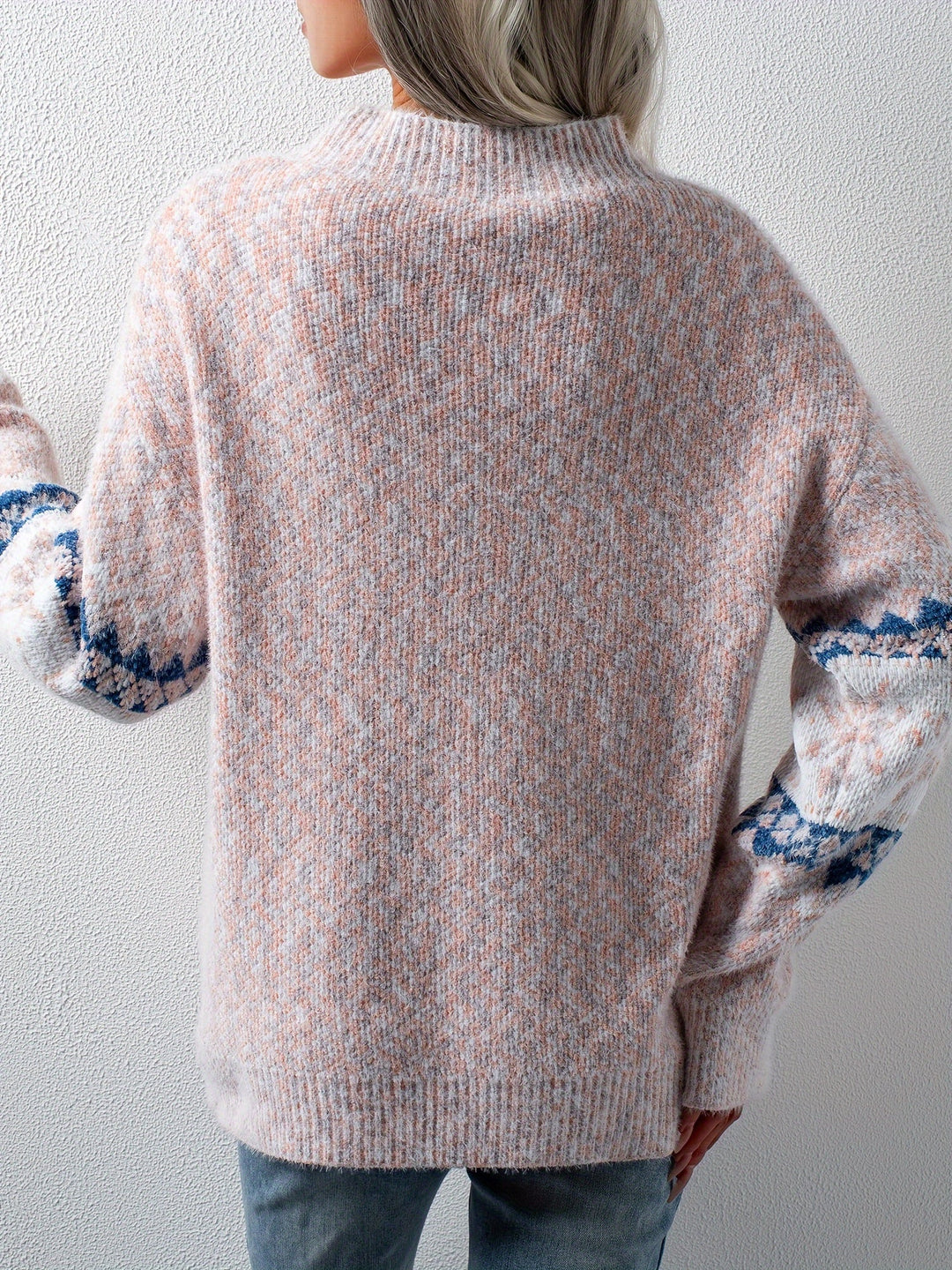 Gemütlicher Damen-Pullover mit Schneeflocken-Muster