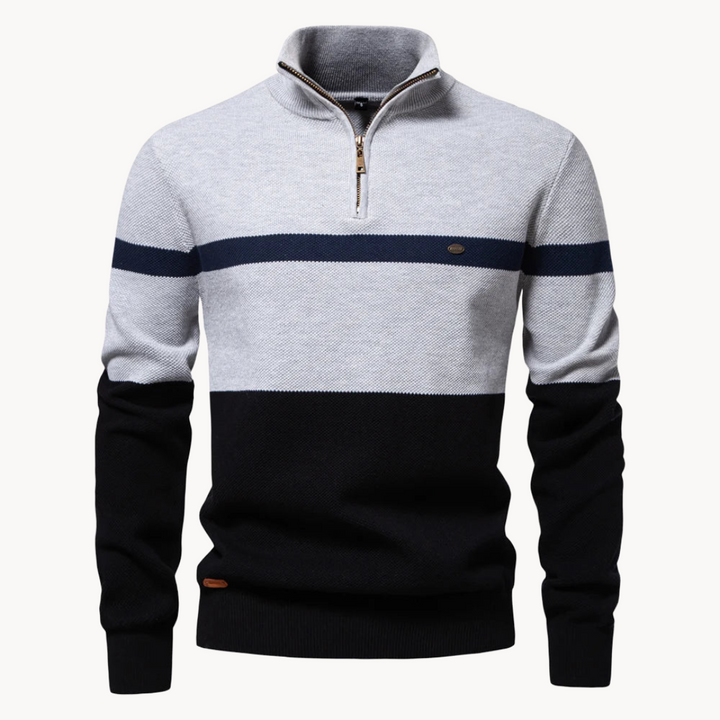 Weicher Herren Quarter-Zip Pullover