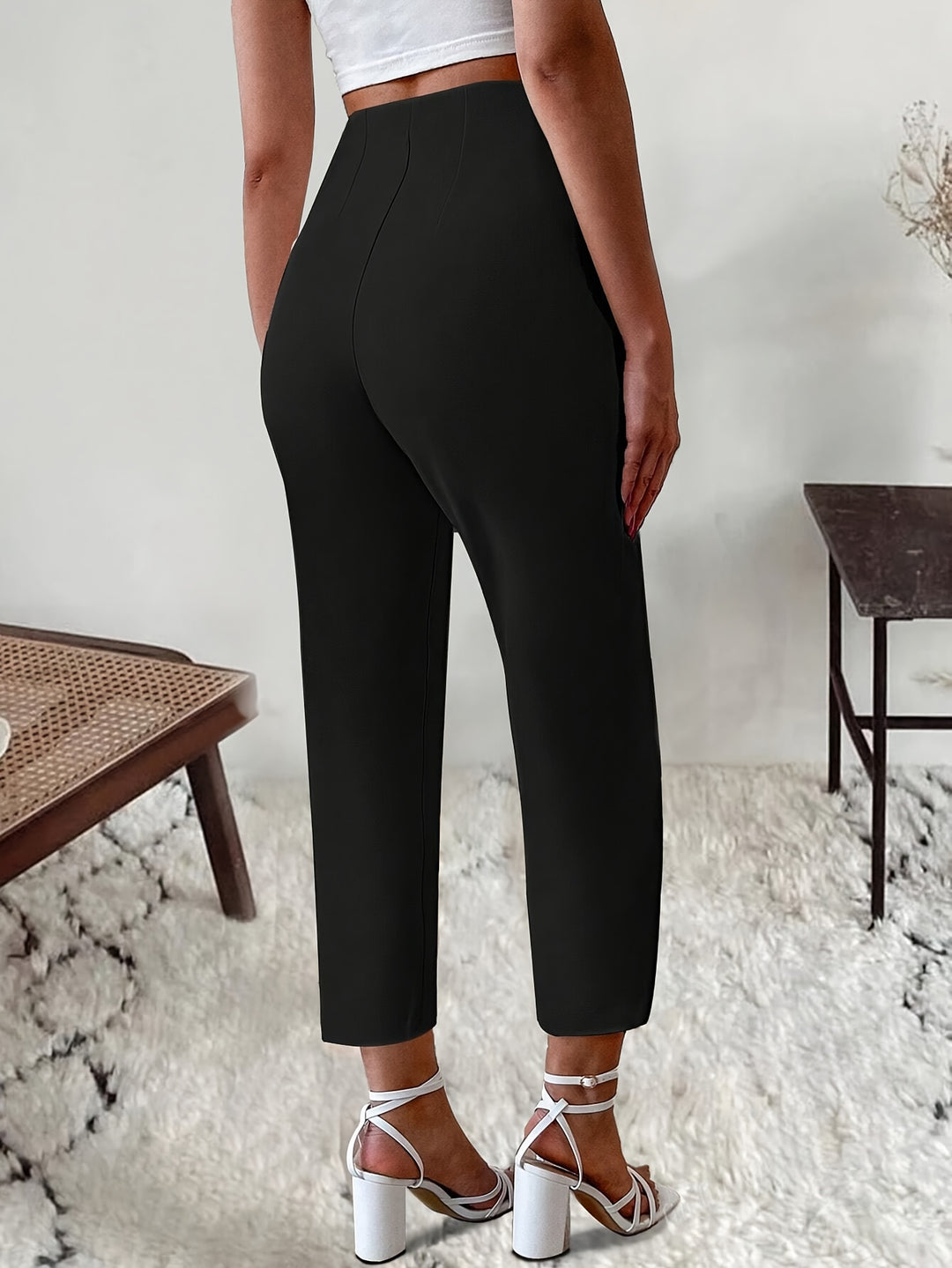 Elegante Damen Bundfaltenhose