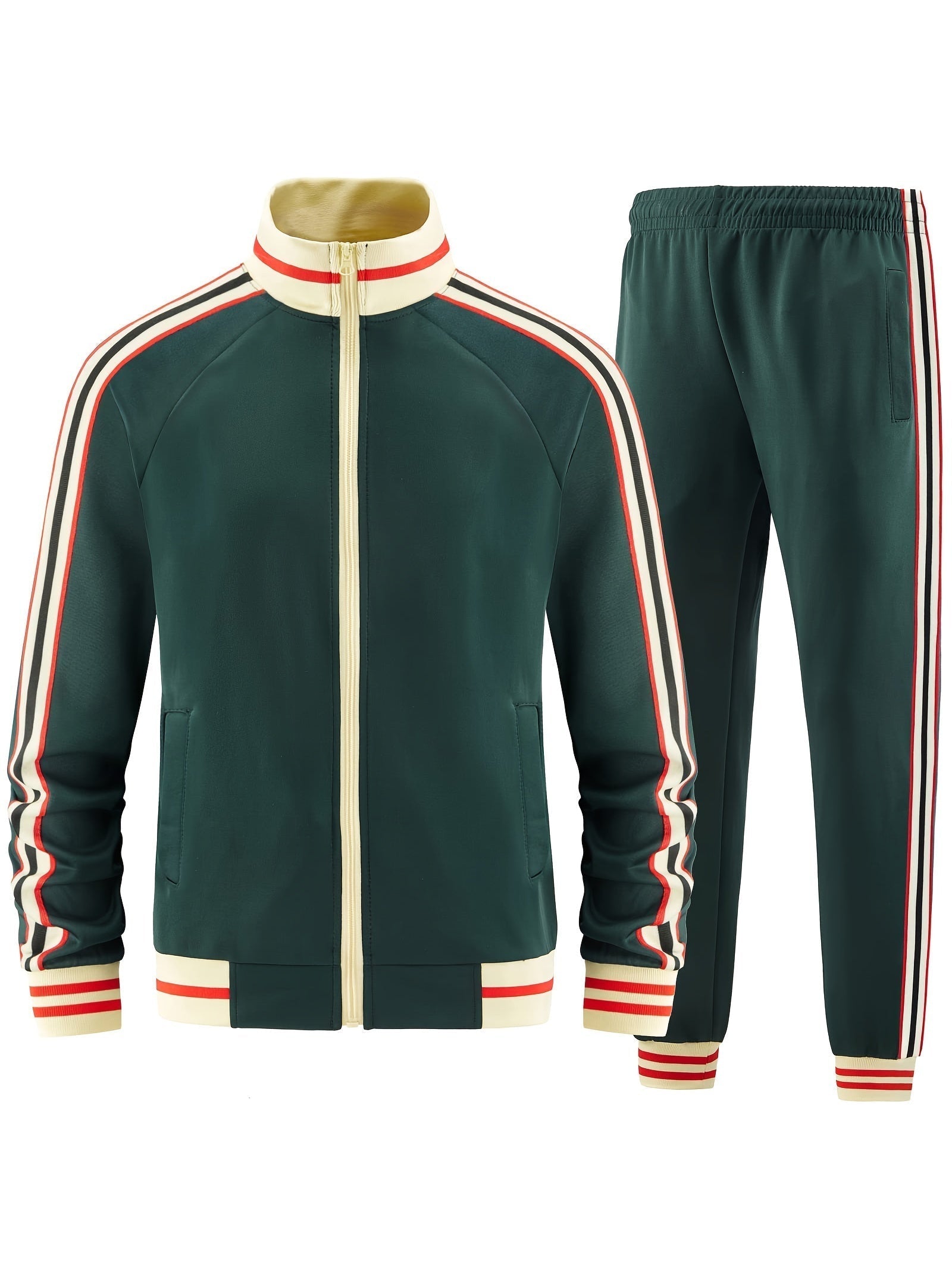 Casual Stylish Athletic Tracksuit Set for Men