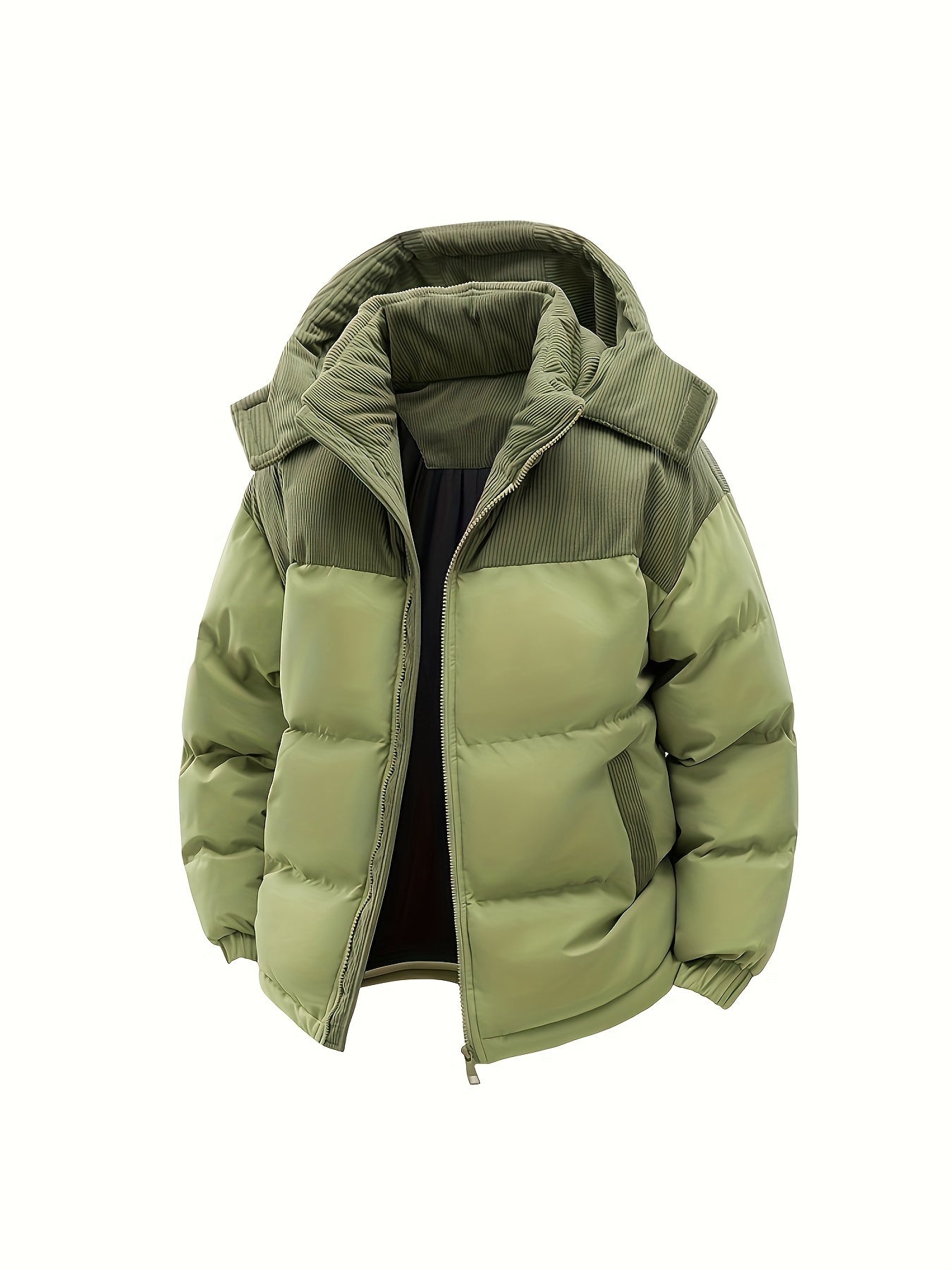 Casual Hooded Puffer Jacket with Fill