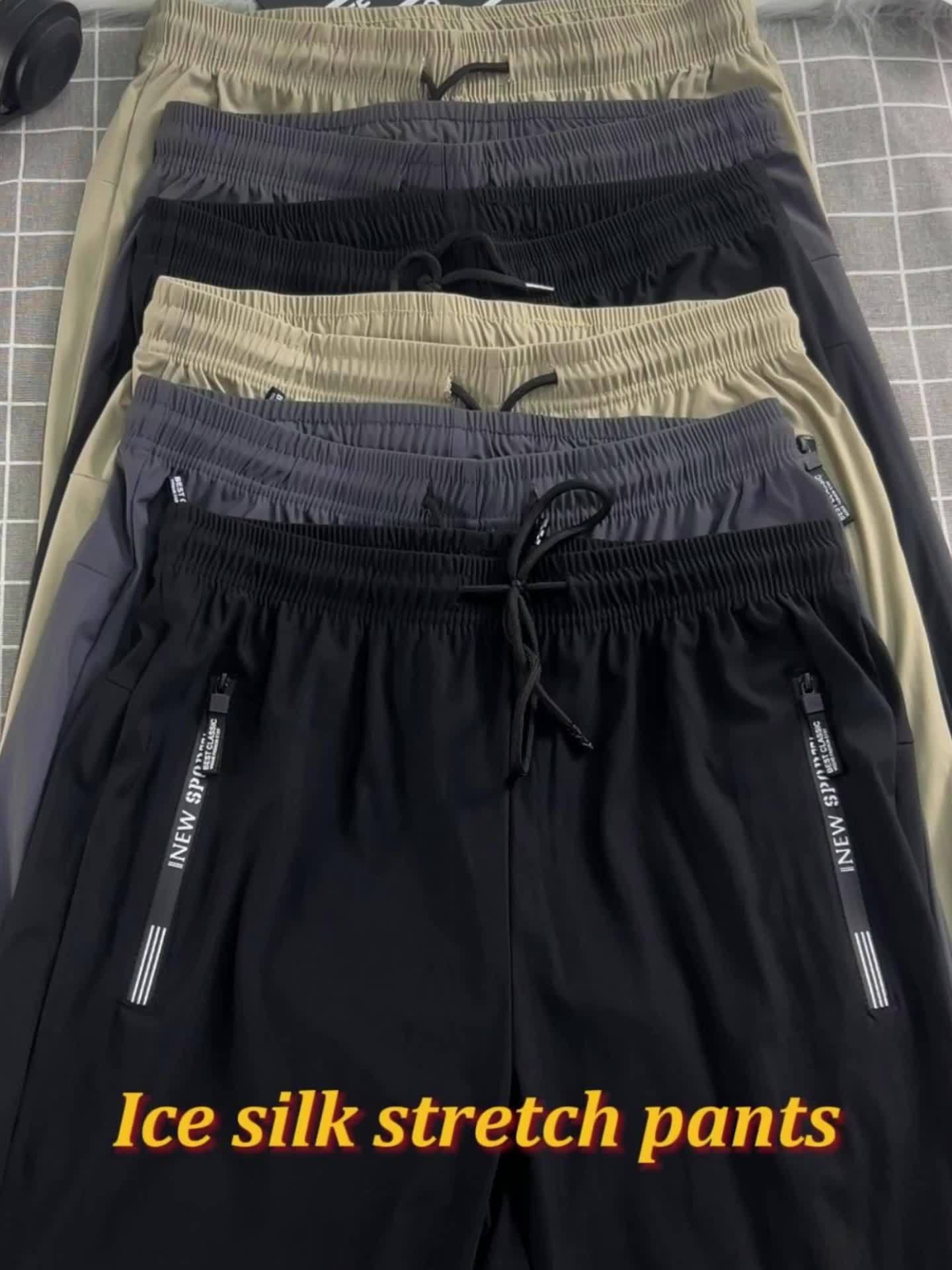 Men's Casual Sweatpants with Zip Pockets