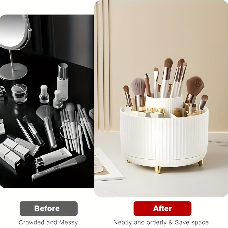 Praktischer Damen Drehbarer Make-up-Organizer mit 5 Fächern