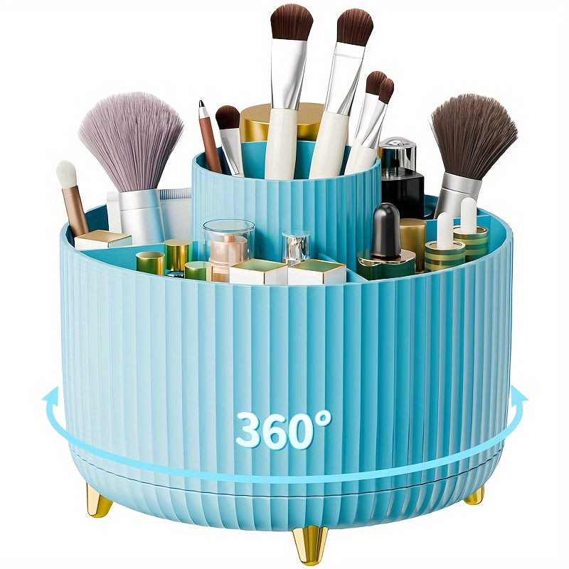 Rotating Makeup Organizer Cosmetic Storage with 5 Compartments