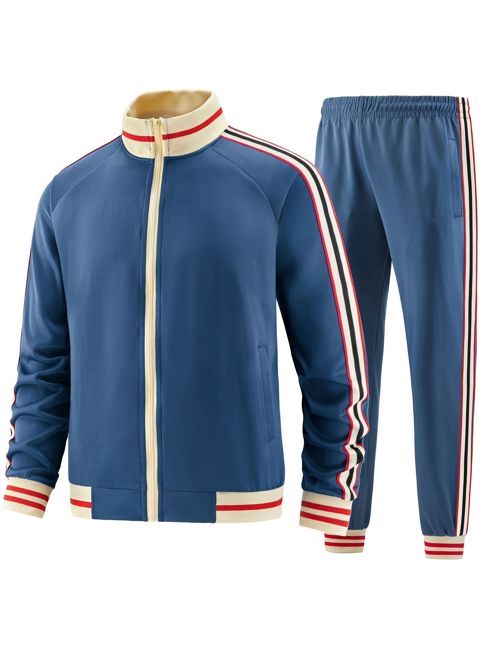 Casual Stylish Athletic Tracksuit Set for Men