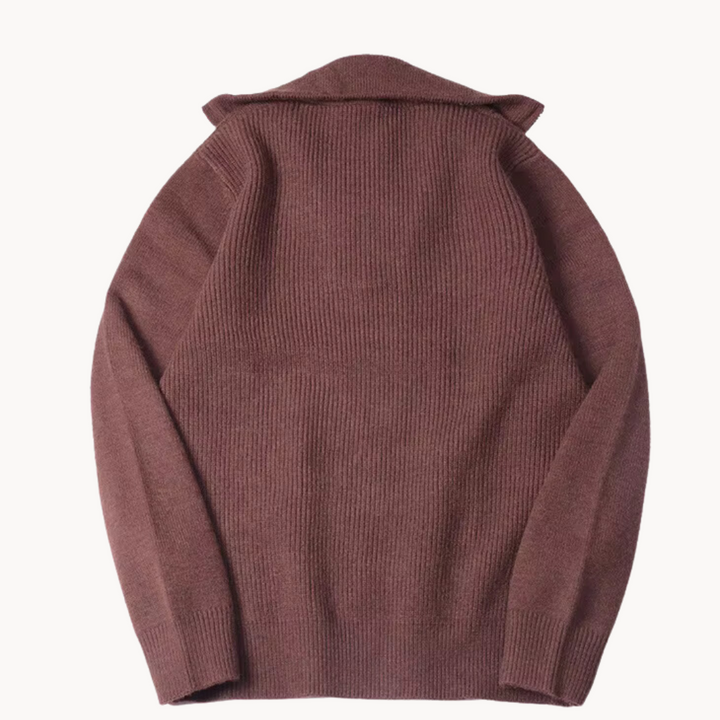 Klassischer Herren Zip-Pullover