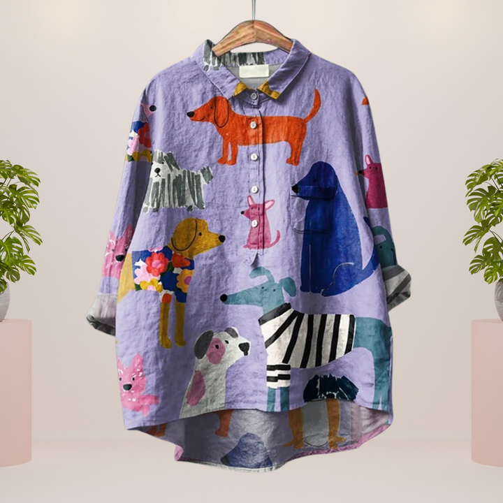 Modisches Print Damen Shirt
