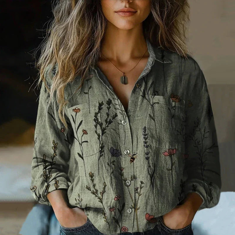 Mira Vintage Damen Bluse