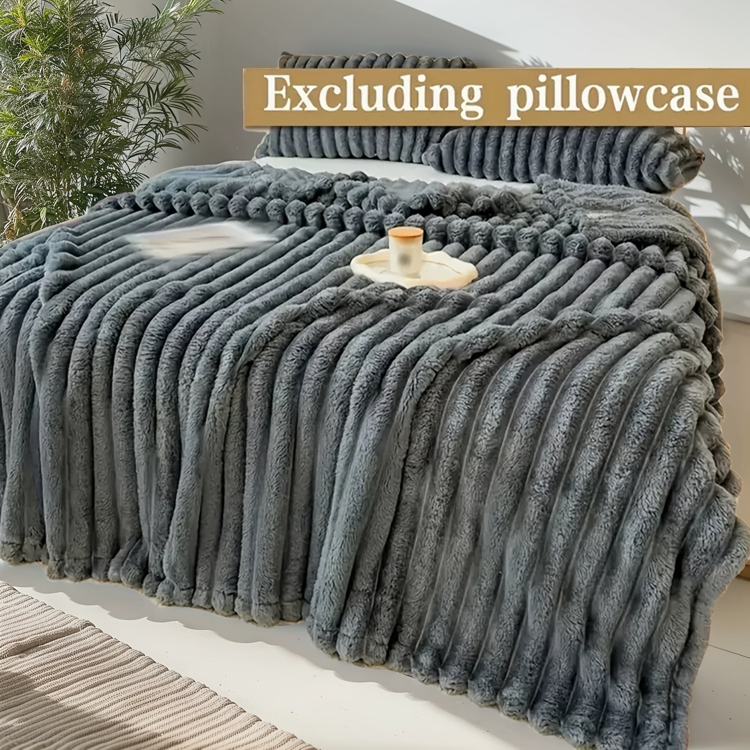 Versatile Faux Rabbit Fur Blanket