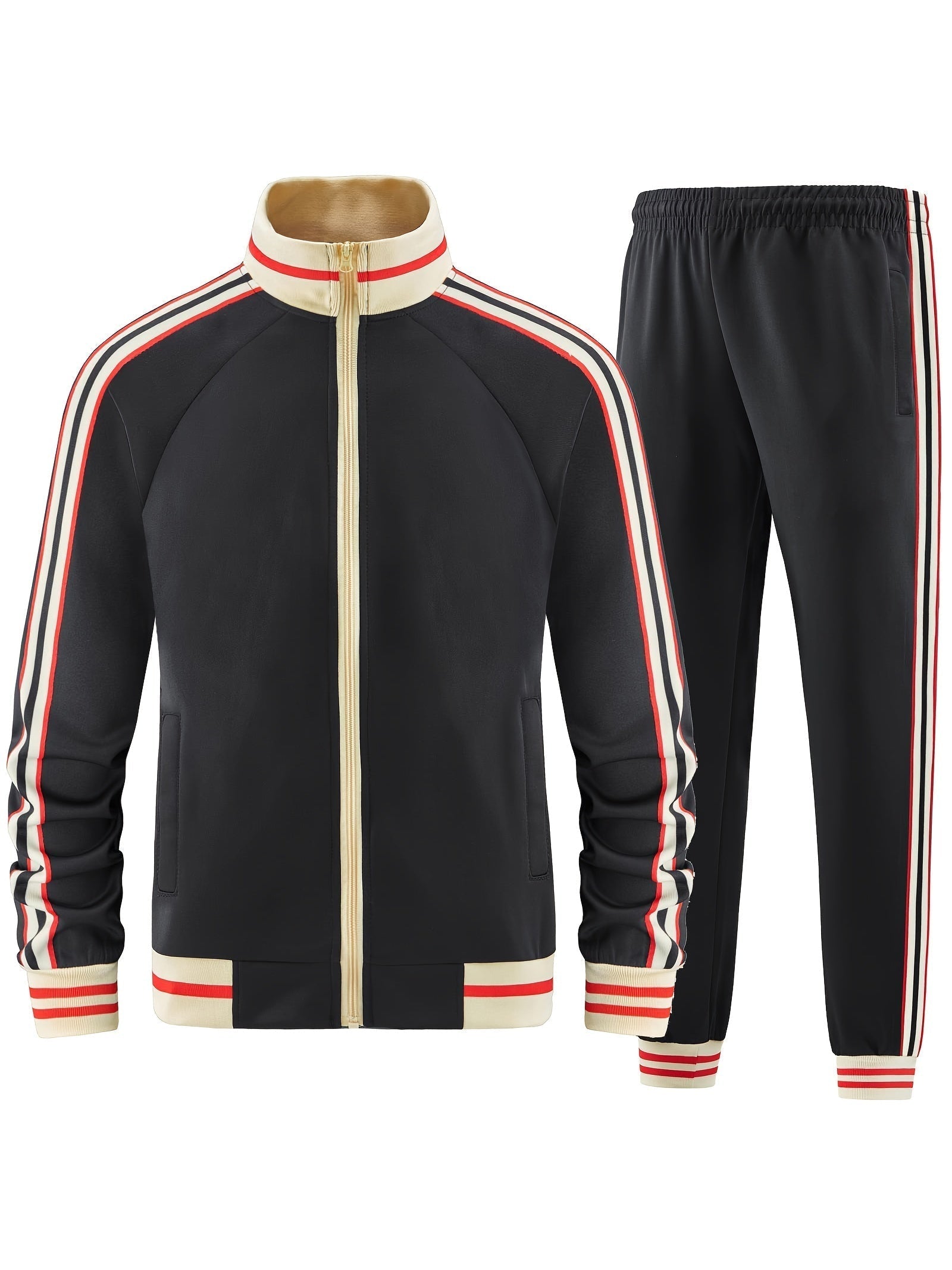 Casual Stylish Athletic Tracksuit Set for Men