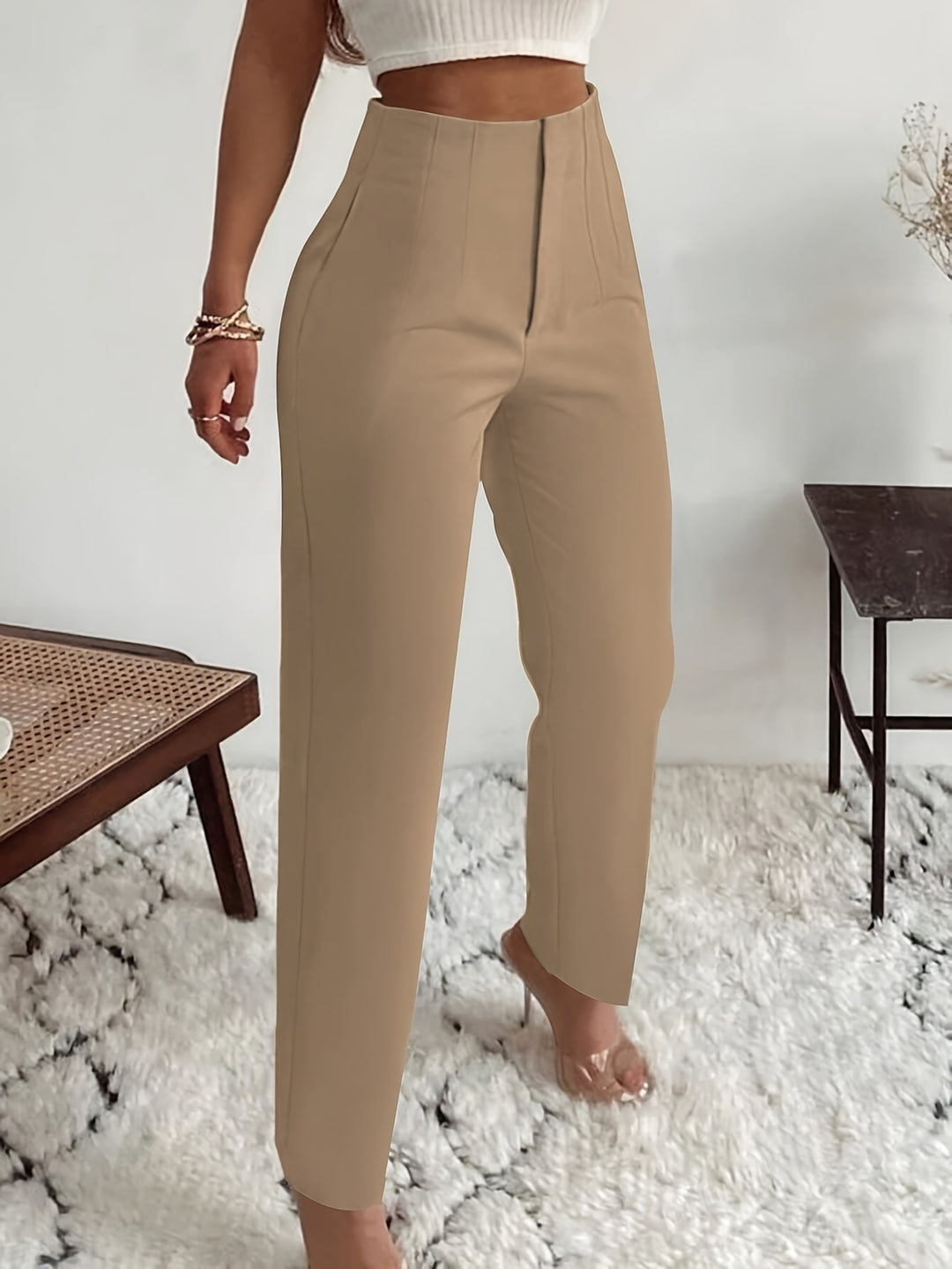 Elegante Damen Bundfaltenhose