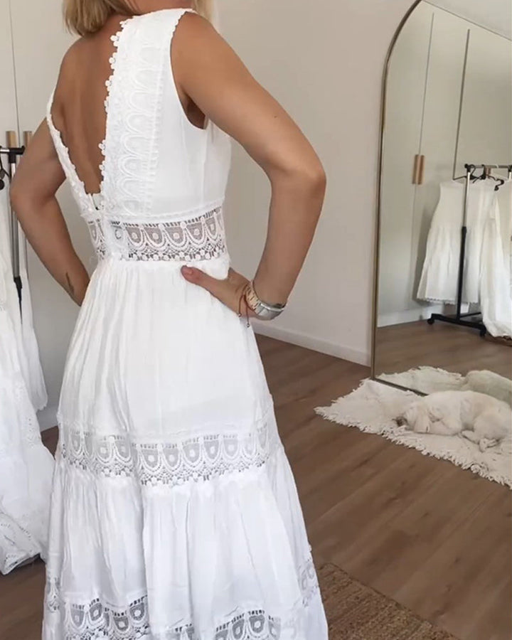 Elegantes langes Damen Kleid