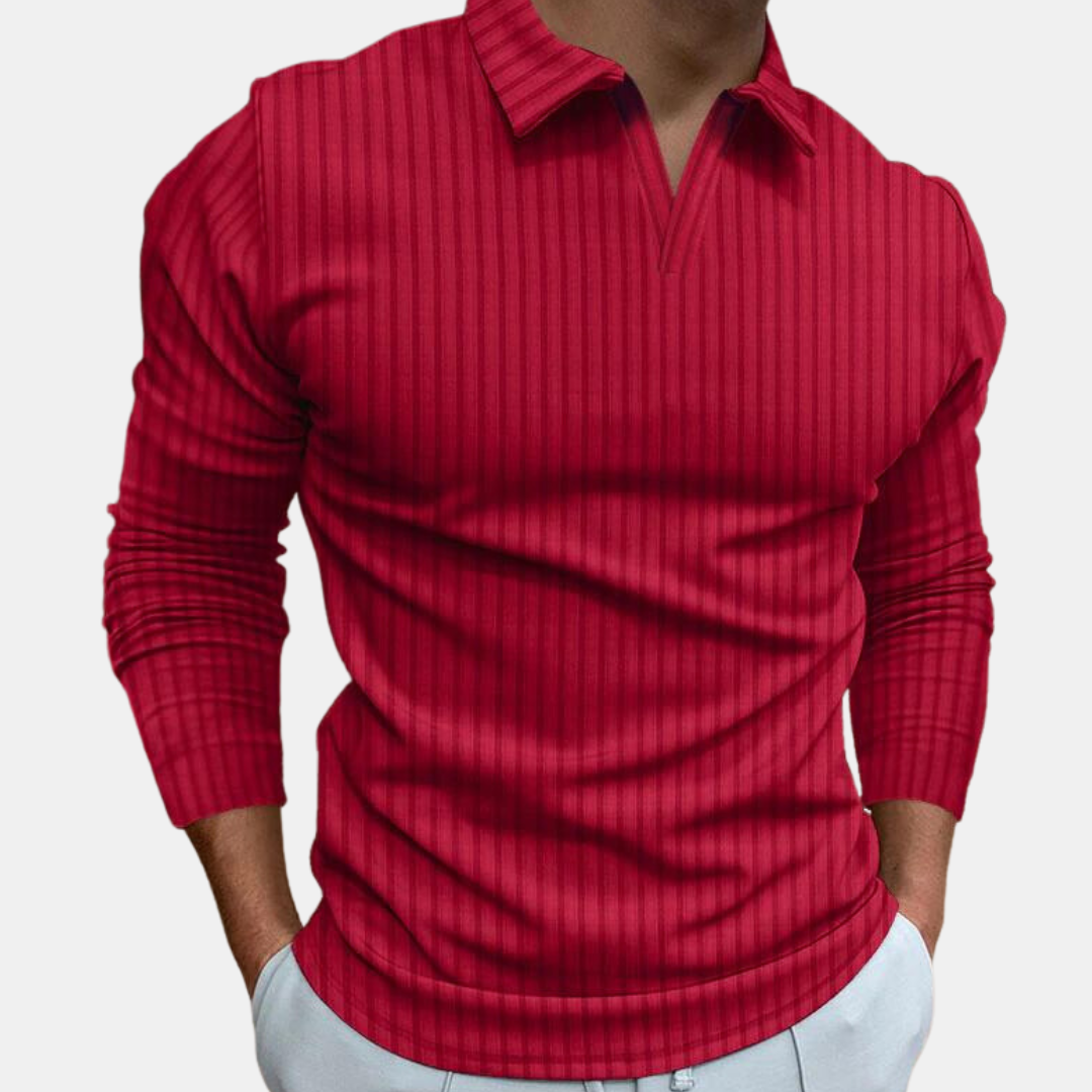 Men's Long Sleeve Polo Shirt