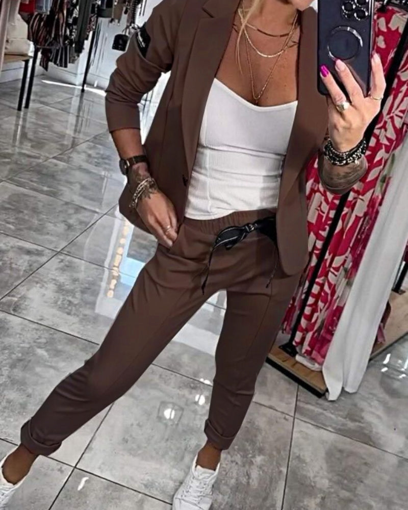 Elegantes Damen Blazer-Set zweiteilig