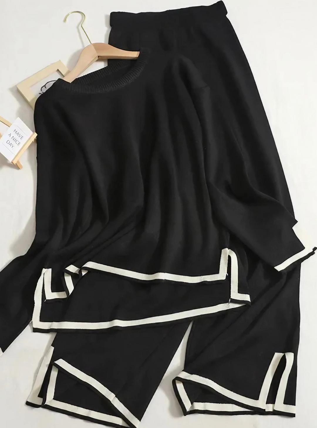 Bequemes Strick-Loungewear-Set Damen