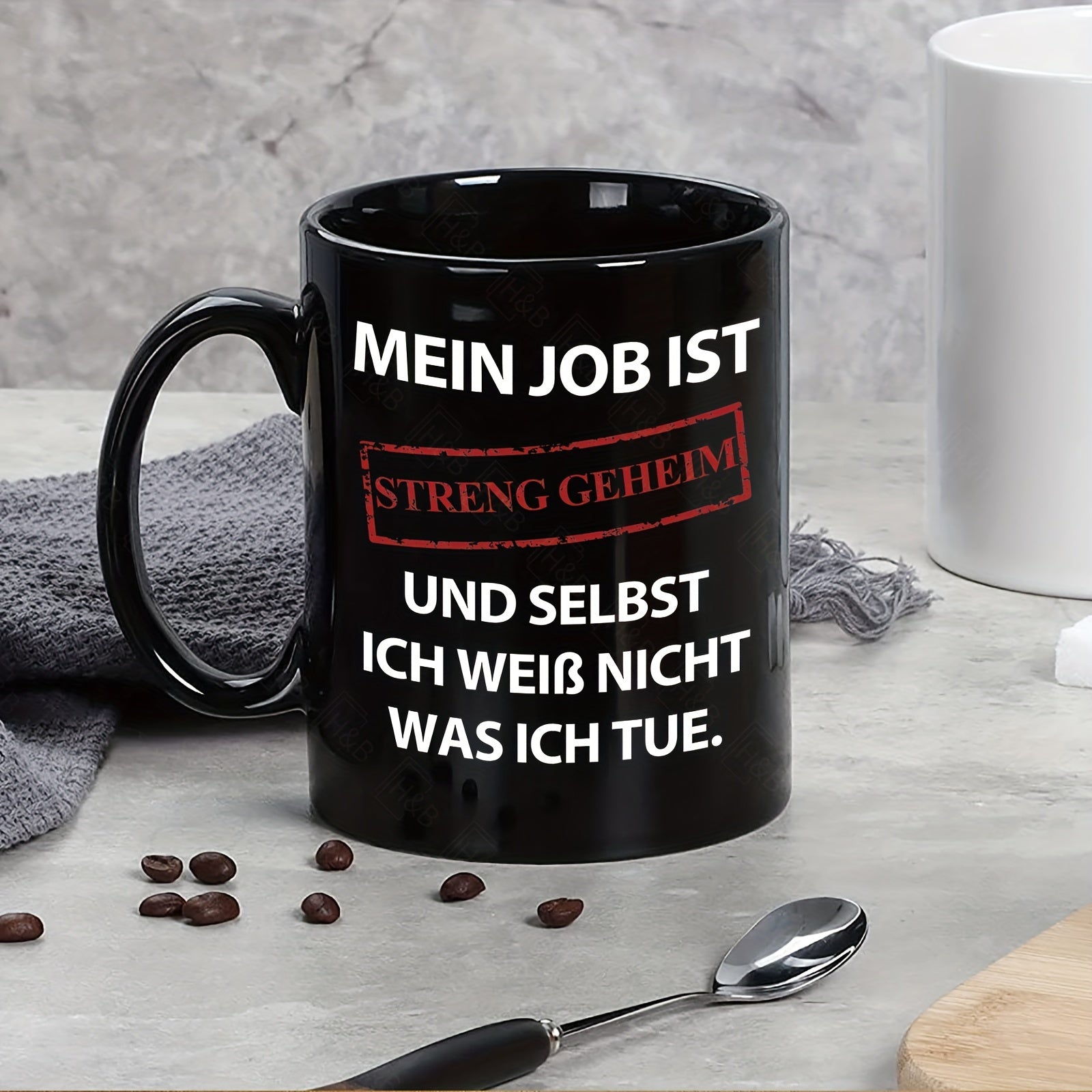 Top Secret Mug with Funny Saying