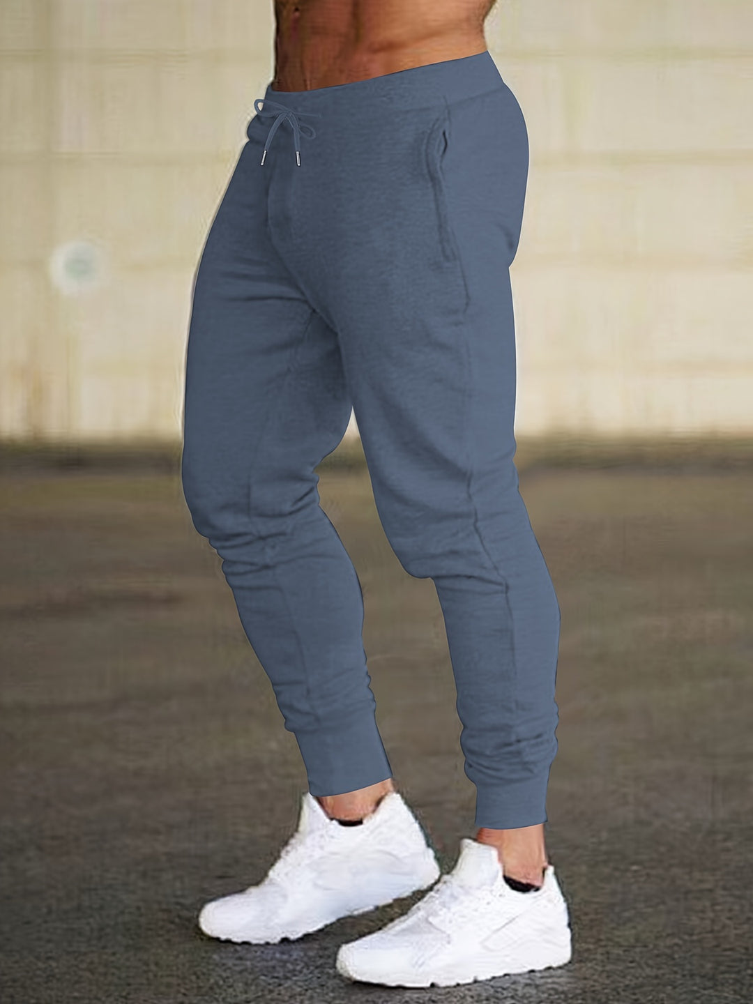 Bequeme Stretch-Hose Herren mit Reißverschlusstaschen