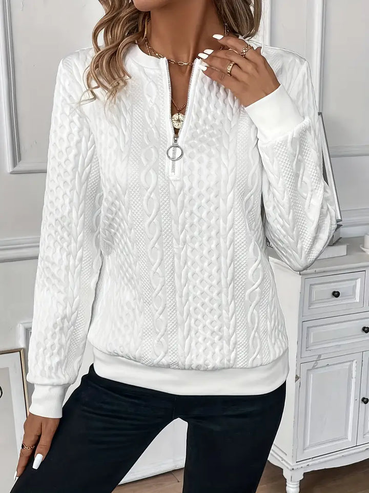 Lucia Sportlicher Damen Reißverschluss-Pullover