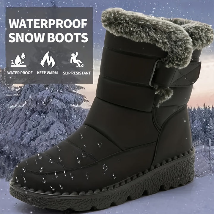 Gefütterte wasserdichte Damen Winterstiefel