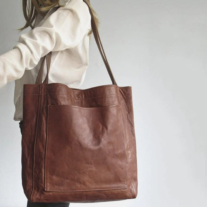 Klassische Leder Damen Handtasche