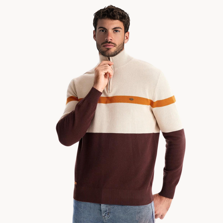 Weicher Herren Quarter-Zip Pullover