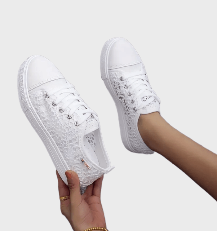 Modische Damen Schnürsneaker
