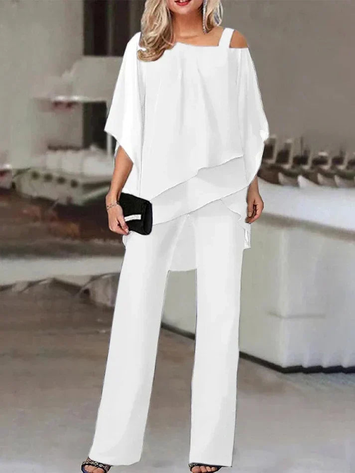 Lässiges Damen Zweiteiler-Set mit langer Hose