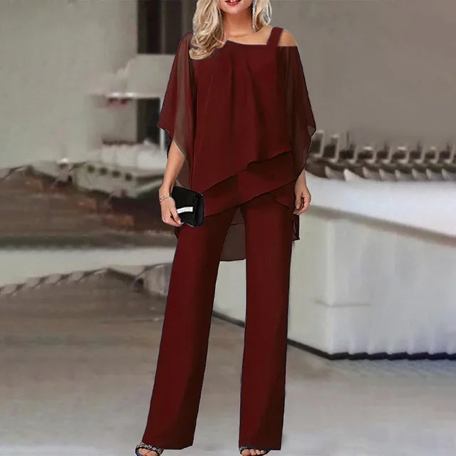 Lässiges Damen Zweiteiler-Set mit langer Hose