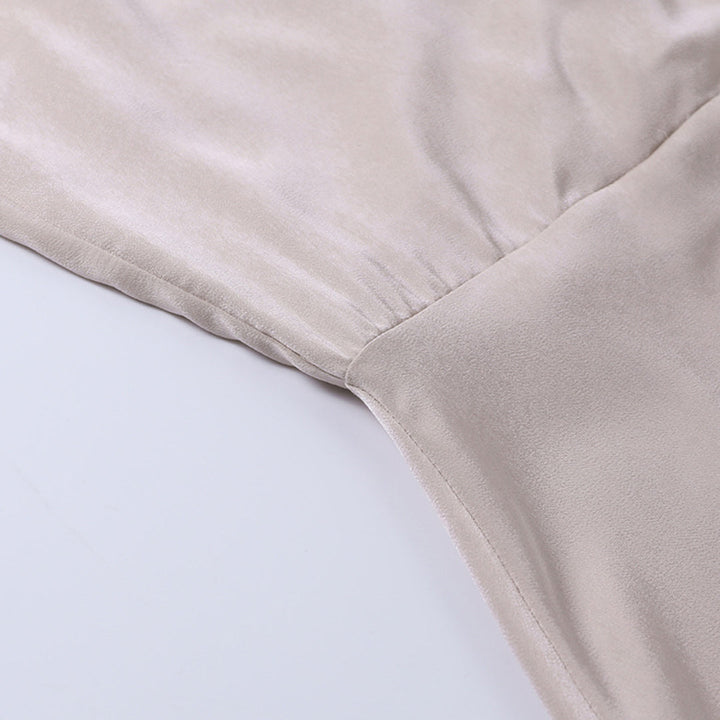 Elegantes Damen V-Ausschnitt Kleid