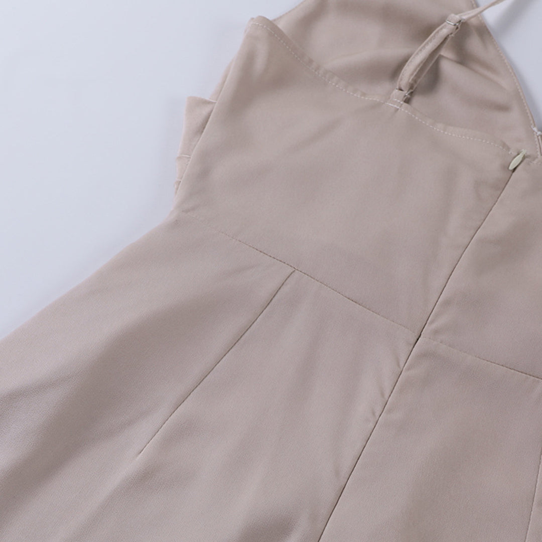 Elegantes Damen V-Ausschnitt Kleid