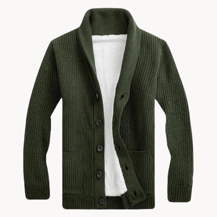 Kuscheliger Damen Fleece-Cardigan mit Schalkragen