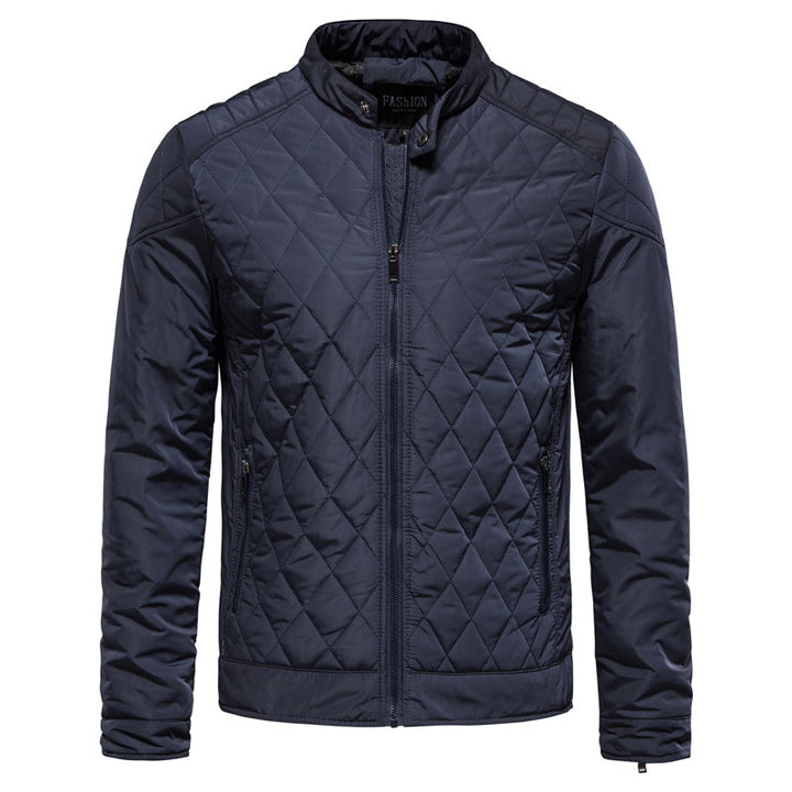 Charles Klassische Herren Stehkragen-Jacke
