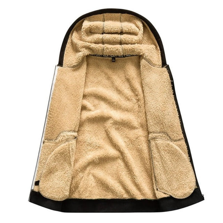 Christer Warme Herren Fleece-Kapuzenjacke