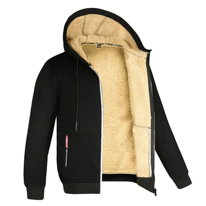 Christer Warme Herren Fleece-Kapuzenjacke