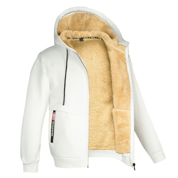 Christer Warme Herren Fleece-Kapuzenjacke
