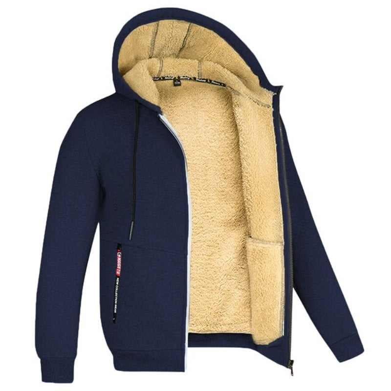 Christer Classic Winter Hooded Fleece Jacket