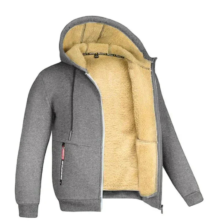 Christer Warme Herren Fleece-Kapuzenjacke