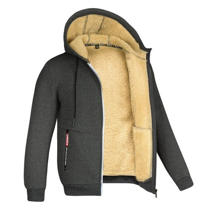 Christer Classic Winter Hooded Fleece Jacket