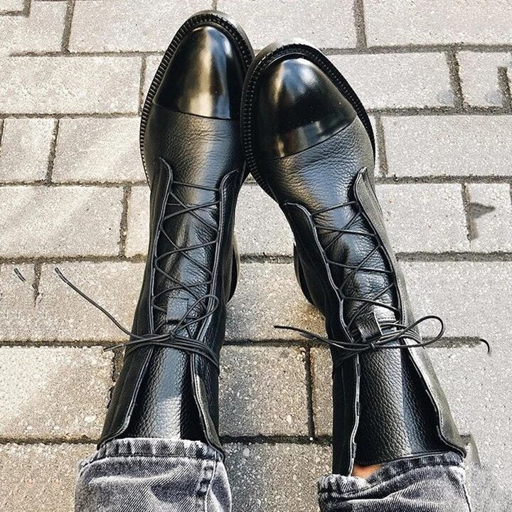 Klassische Damen Absatzstiefel