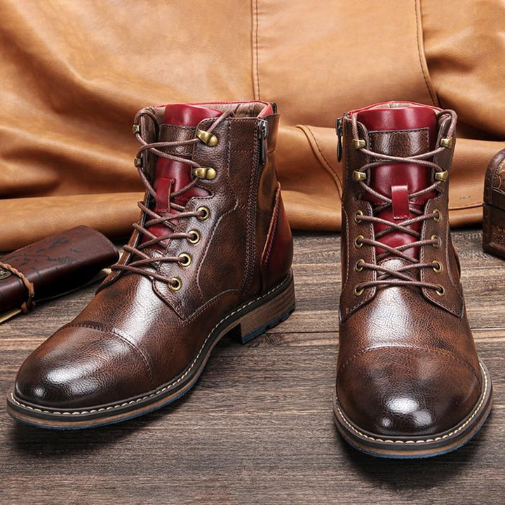 Leo Handgefertigte Damen Oxford-Boots aus Leder