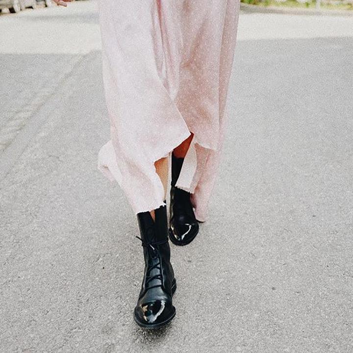 Klassische Damen Absatzstiefel